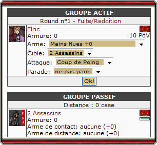 G&eacute;rer un combat