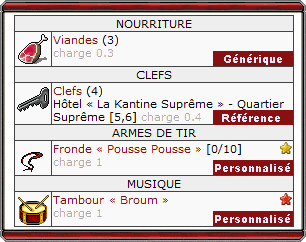 Type de mat&eacute;riel