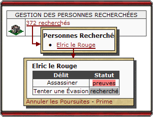 Personnes recherch&eacute;es