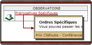 Pr&eacute;rogatives Sp&eacute;cifiques