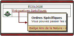 Pr&eacute;rogatives Sp&eacute;cifiques