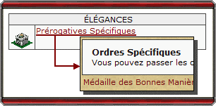 Pr&eacute;rogatives Sp&eacute;cifiques