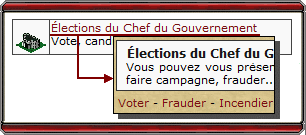 &Eacute;lections Chef du Gouvernement