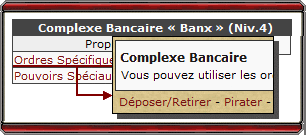 Ordres &agrave; la Banque