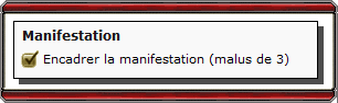 Encadrer la Manifestation