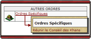 Ordres Sp&eacute;cifiques